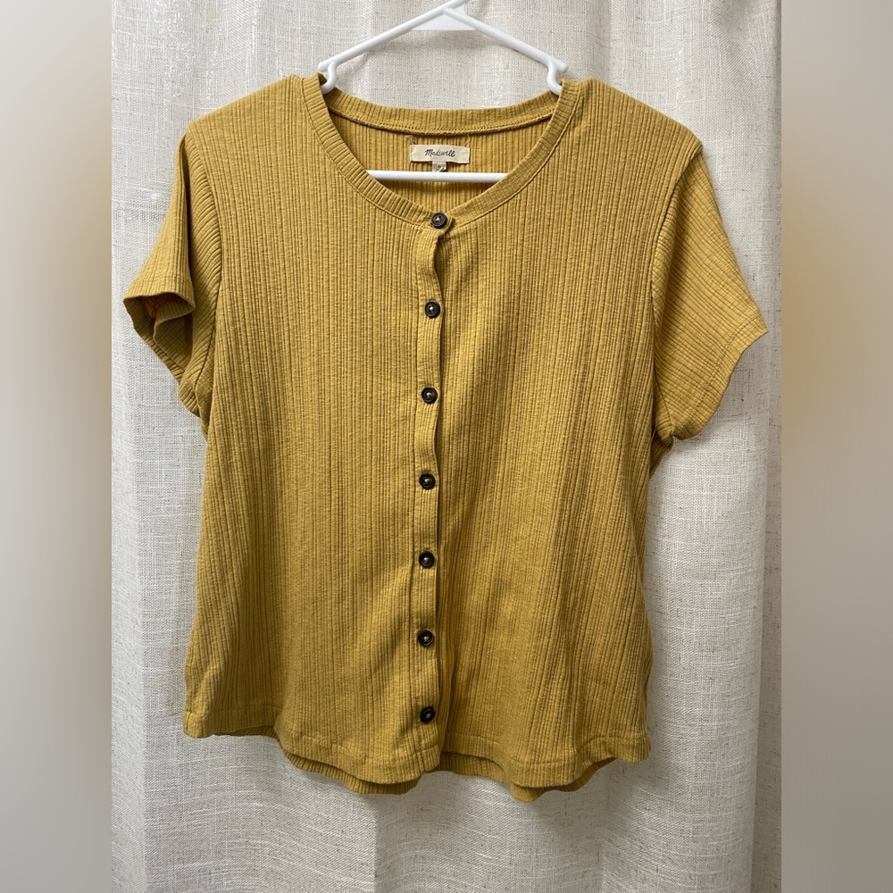 Madewell short sleeve shirt size L